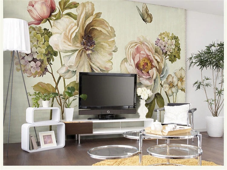 Pastel Flowers Story Wall Mural (SqM)