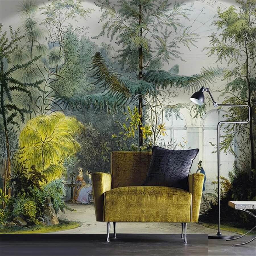 Buy Pine Trees Landscape Mural Wallpaper (SqM) at 20% off – DIVEROS