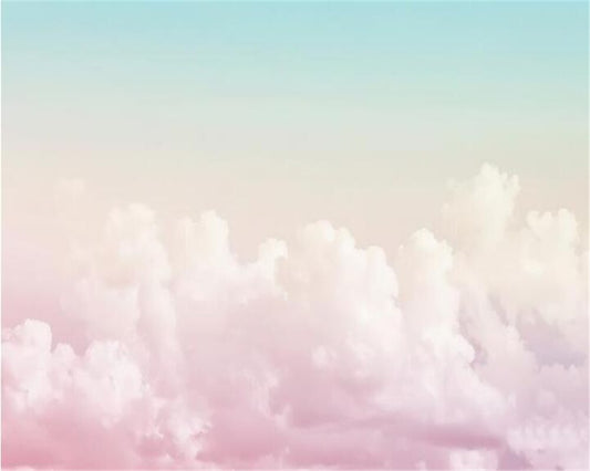 Pink Clouds Ombre Wallpaper Mural (SqM)