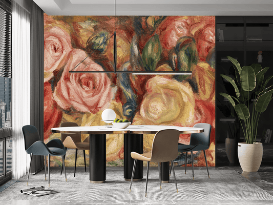 Roses by Renoir Mural Wallpaper (SqM)