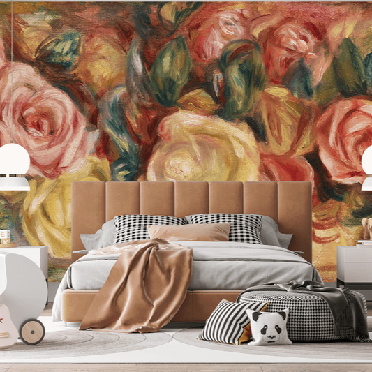 Roses by Renoir Mural Wallpaper (SqM)