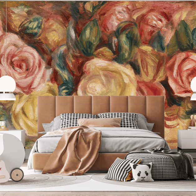 Roses by Renoir Mural Wallpaper (SqM)