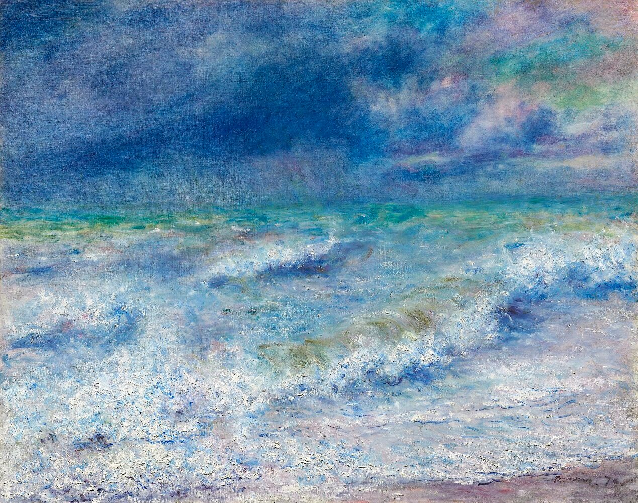 Seascape by Renoir Mural Wallpaper (SqM)