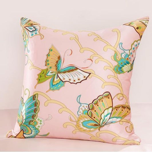 Butterflies Silk Cushion Cover