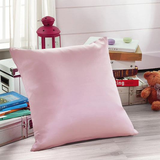 Pink Silk Cushion Cover