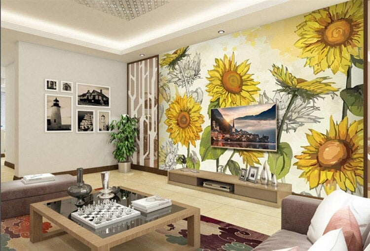Sunflowers Mural Wallpaper (SqM)