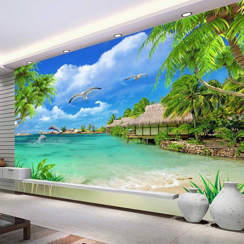 Tropical Beach Photo Mural Wallpaper (SqM)