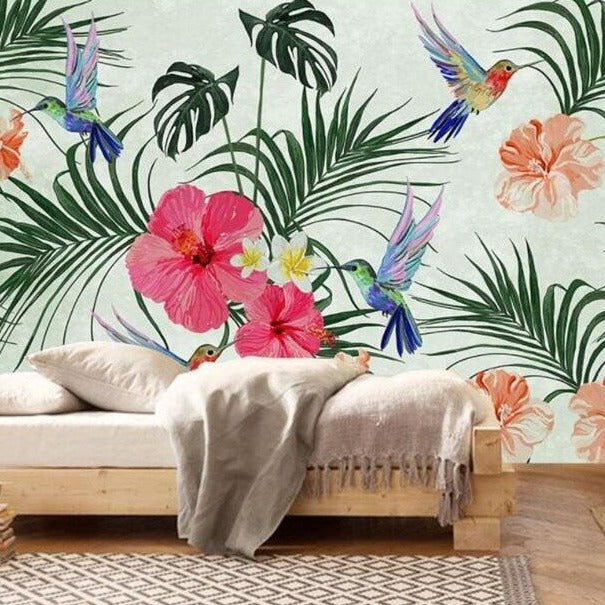 Tropical Birds Song Mural Wallpaper (SqM)