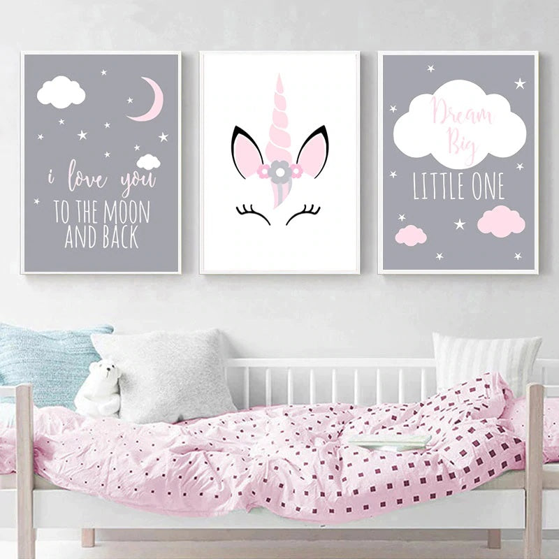 Unicorn Baby Canvas Print
