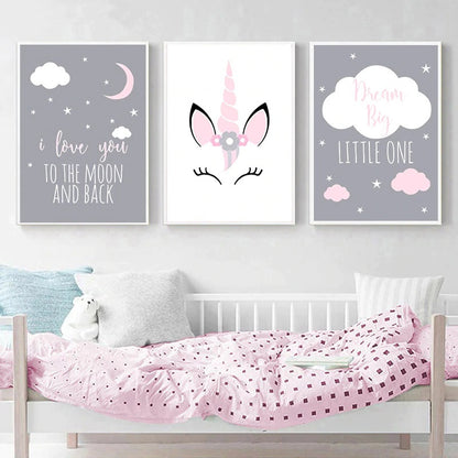 Unicorn Baby Canvas Print