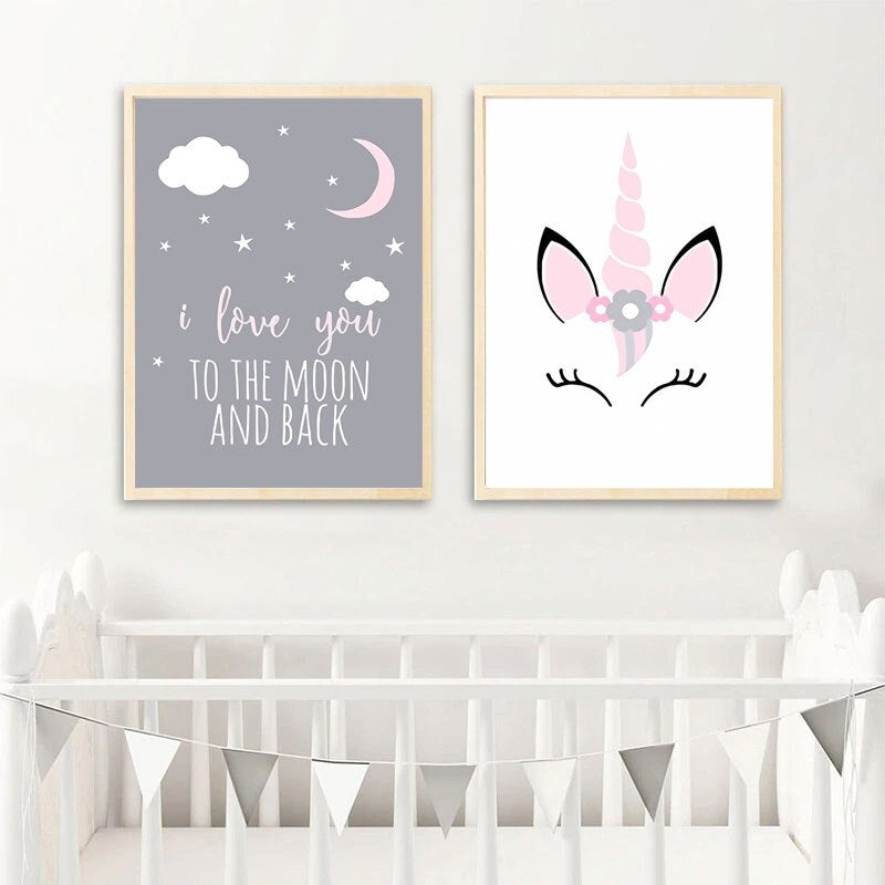 Unicorn Baby Canvas Print