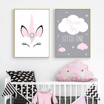 Unicorn Baby Canvas Print