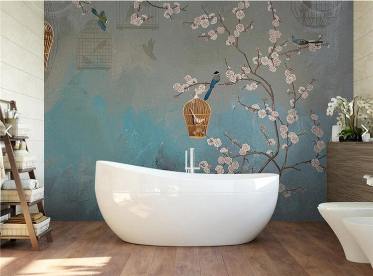 Vintage Blossom Cherry Tree Wall Mural (SqM)