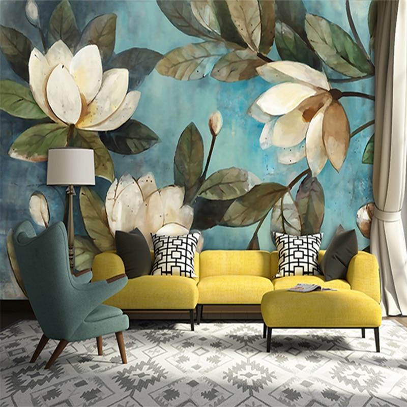 Vintage Lotus Wall Mural (SqM)