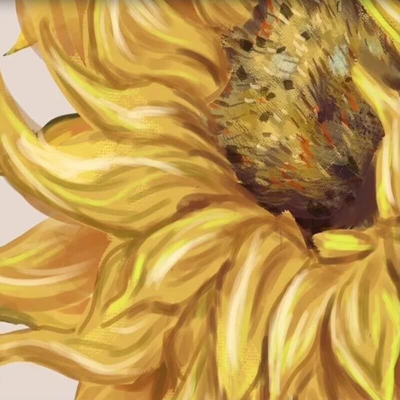 Vintage Sunflowers Mural Wallpaper (SqM)