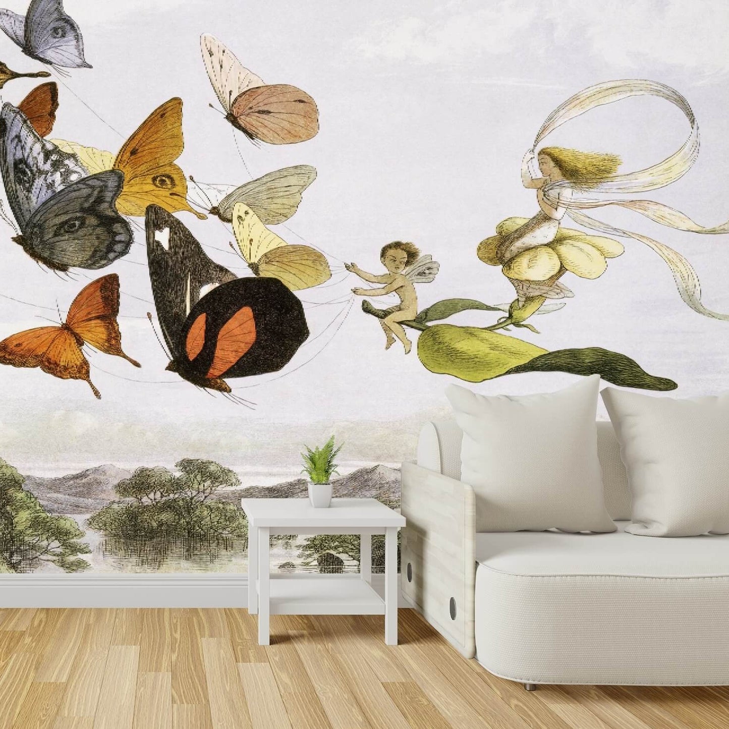 The Queen of Butterflies Mural Wallpaper (SqM)