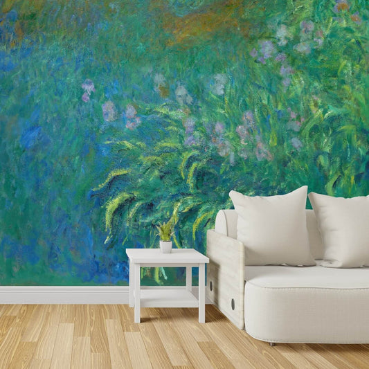 Irises Art Mural Wallpaper (SqM)