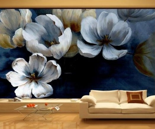 Delicate Spring Flowers Wall Mural (SqM)