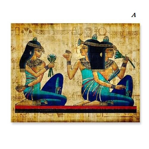 Egyptian Old Antique Pharaoh Canvas Prints | Vintage Poster For Living Room Loft Office Home Décor