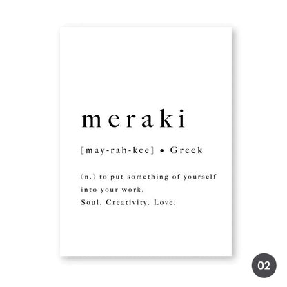 Greek Alphabet Words Phrases Canvas Prints | Daily Happiness Inspiration Posters For Living Room Bedroom Home Office Art Decor