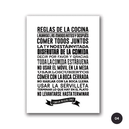 Inspirational Spanish Words Canvas Prints | Buenas Noches Quotation Poster For Bedroom Living Room Cafe Kitchen Decor