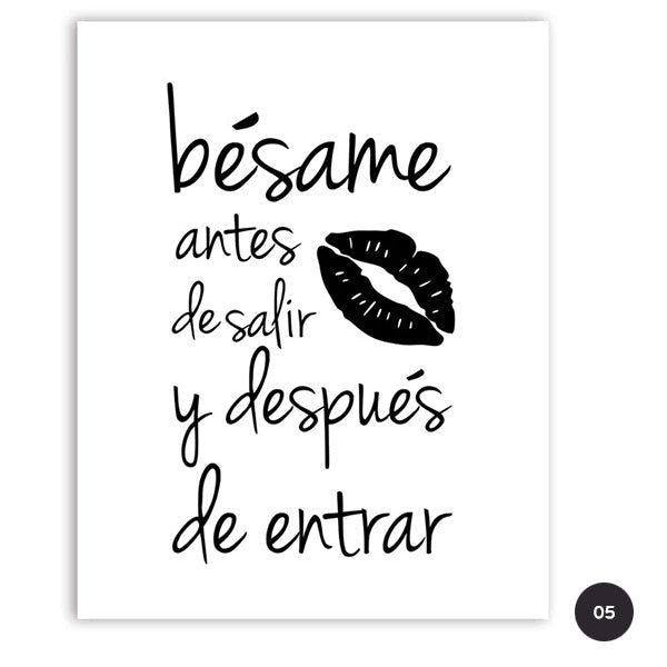 Inspirational Spanish Words Canvas Prints | Buenas Noches Quotation Poster For Bedroom Living Room Cafe Kitchen Decor