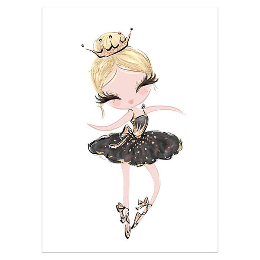 Little Ballerina Amanda Canvas Print