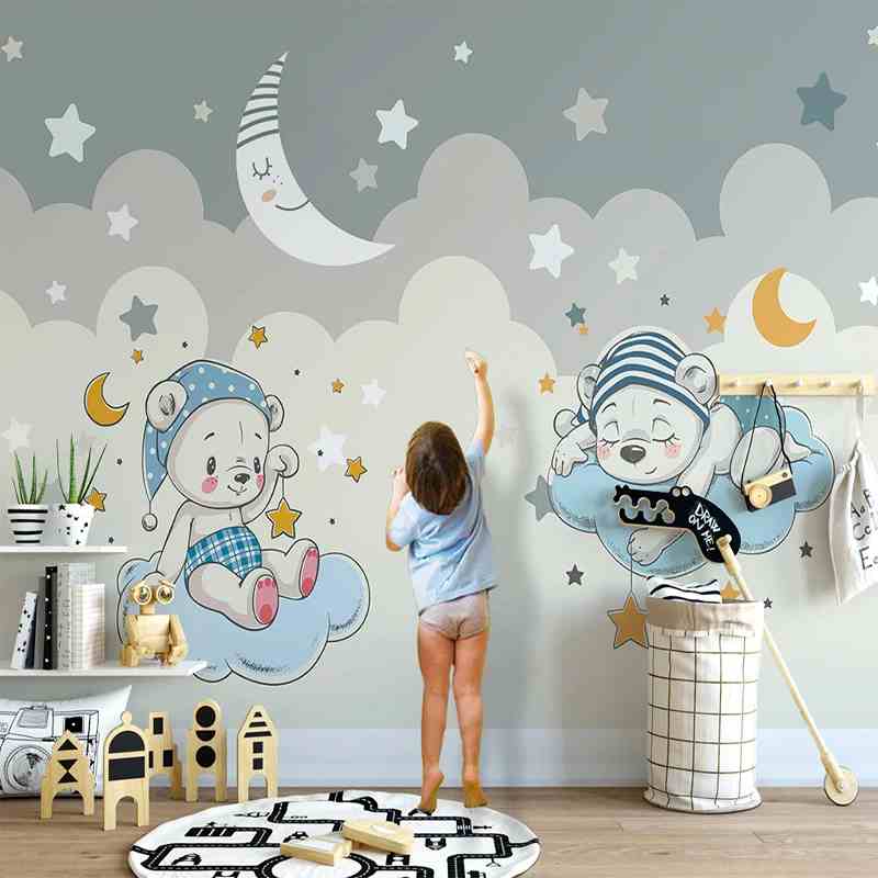 Little Bears Mural Wallpaper (SqM)