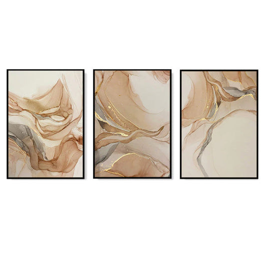 Modern Abstract Beige Marble Canvas Print Wall Art Fine Art Pictures For Living Room Dining Room Bedroom Nordic Style Home Decor