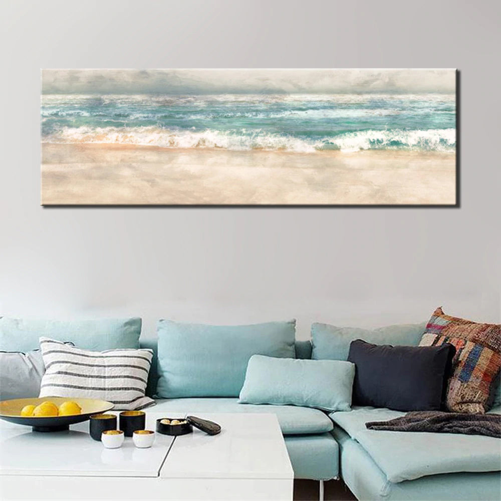 Modern Abstract Paintings Wide Format Canvas Prints | Wall Art For Bedroom Living Room Dining Room Art For Modern Home Décor