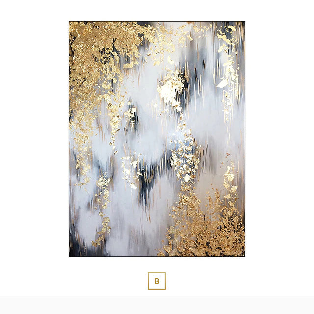 Modern Chic Abstract Canvas Prints | Wall Art For Glam Living Room Bedroom Home Office Decor