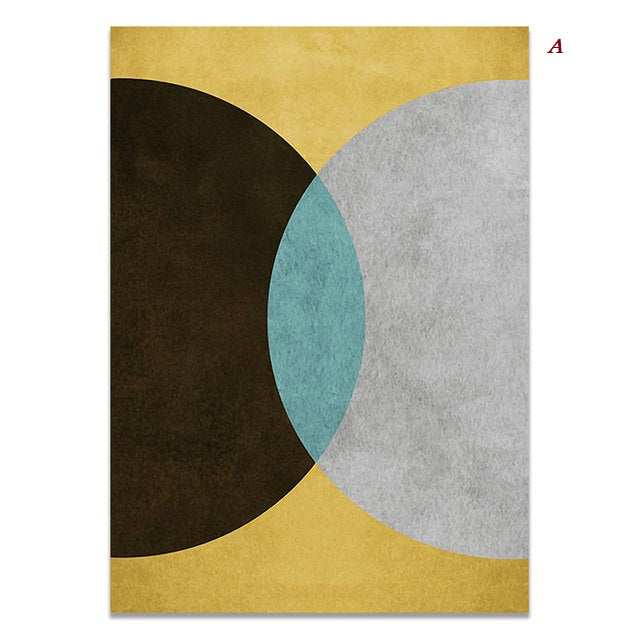 Abstract Pastel Bubbles Geometric Canvas Prints | Nordic Minimalist Wall Art For Living Room Kids Room Modern Office Décor