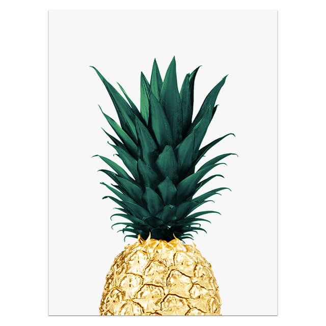 Minimalist Pineapple Fichus Life Quote Canvas Prints | Nordic Style Motivational Poster For Modern Living Room Bedroom Home Décor