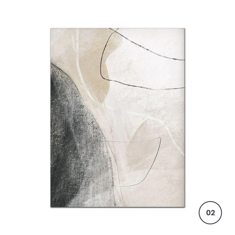 Neutral Faded Beige Black Gray Hues Canvas Prints | Abstract Wall Art For Living Room Dining Room Home Office Decor