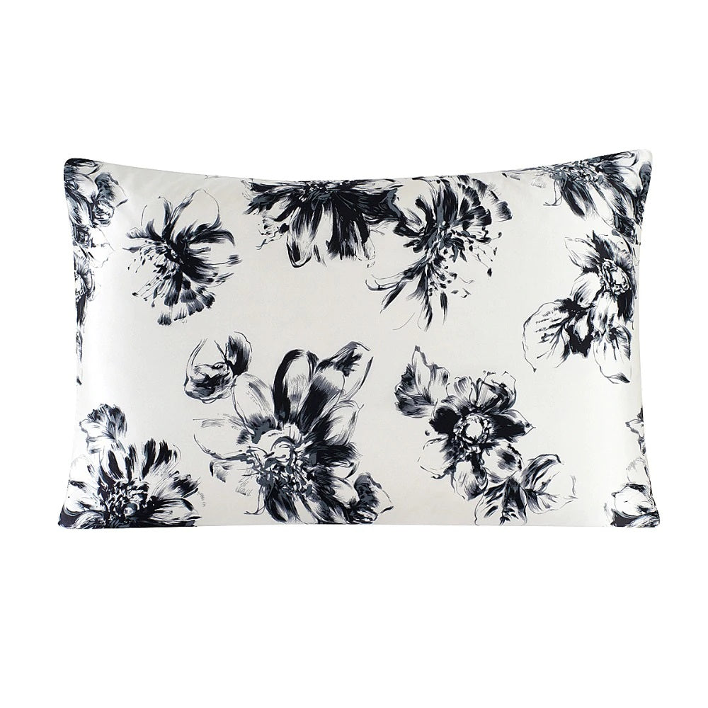 Large Floral Mulberry Silk Pillowcase