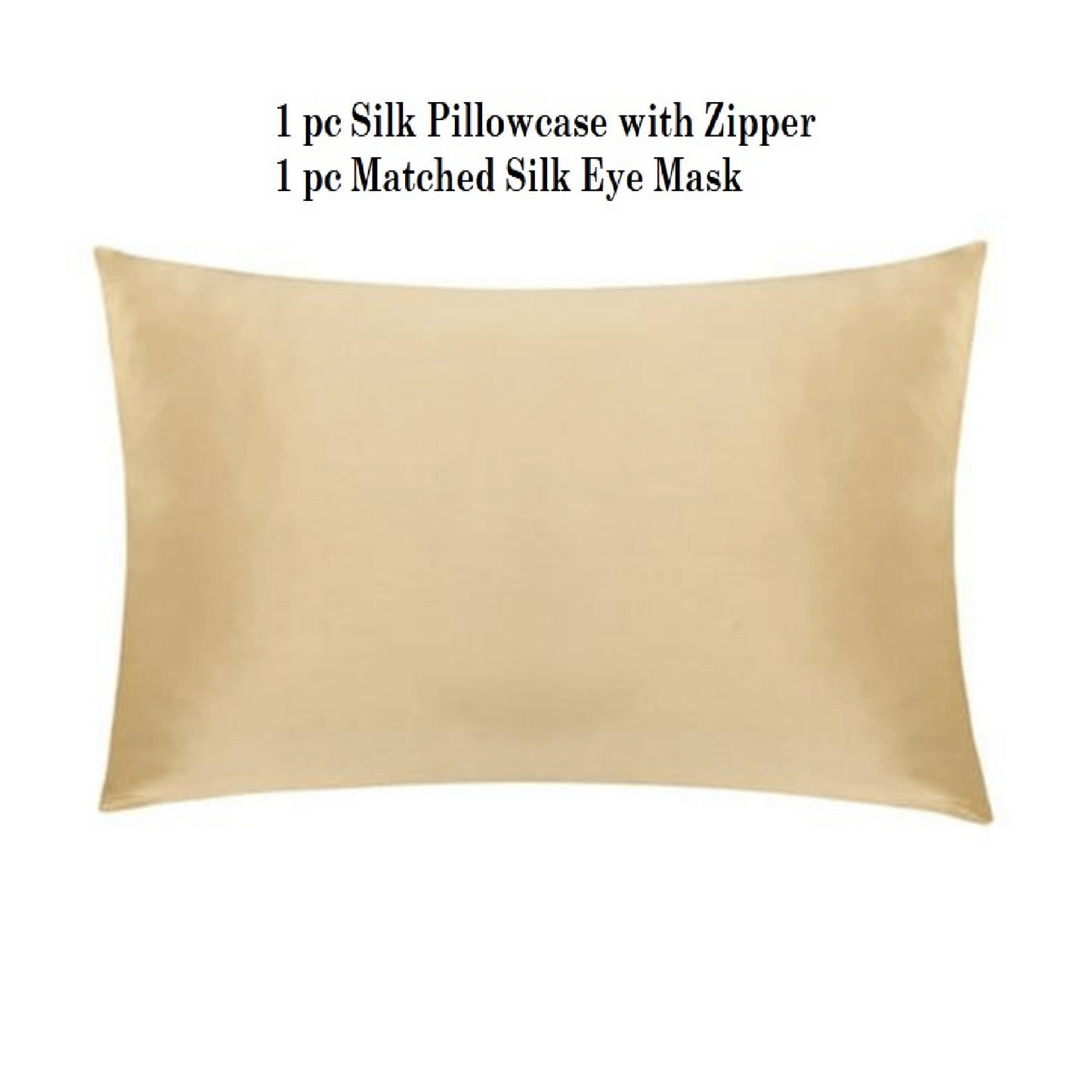 100% Mulberry Silk Beauty Sleep Set (1 pcs Pillowcase, 1 pcs Eye Mask)