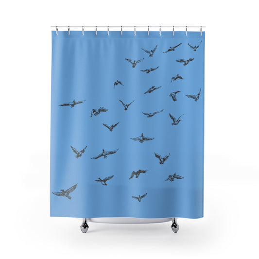 Flying Birds Shower Curtains