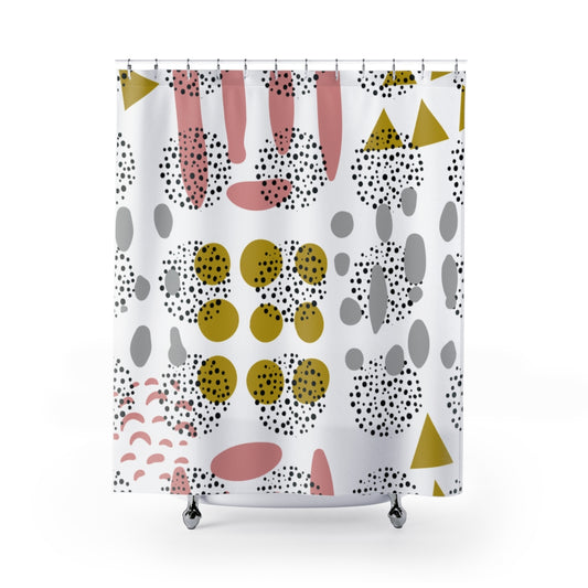 Likya Geometric Shower Curtains