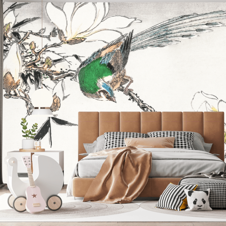 Chinese Tree Pipit Mural Wallpaper (SqM)
