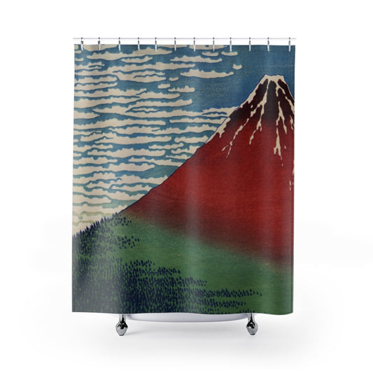 Japanese Mountain Shower Curtains
