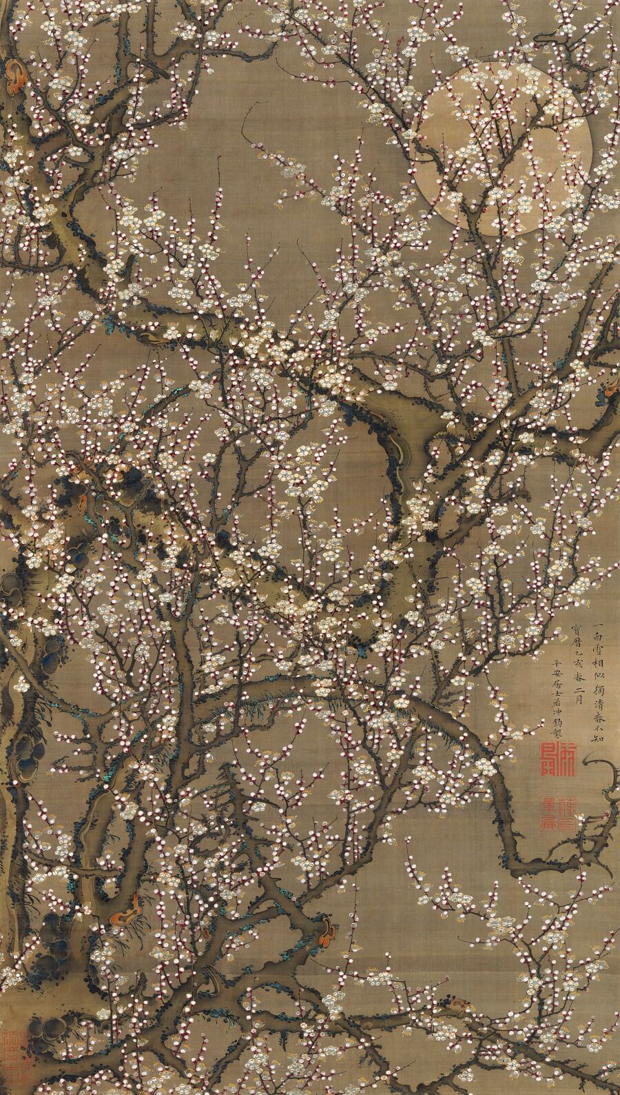 White Plump Blossom Mural Wallpaper (SqM)