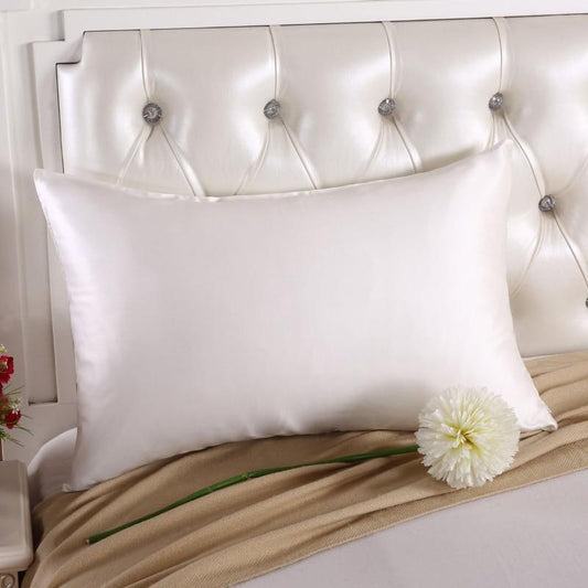 Ivory Luxury Mulberry Silk Pillowcase