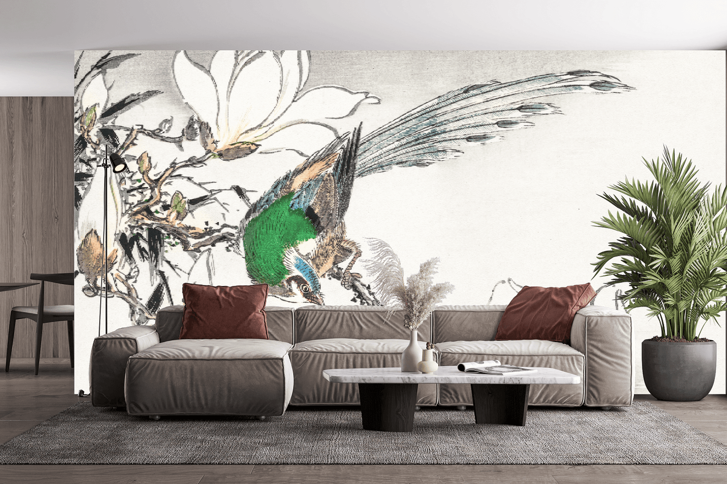 Chinese Tree Pipit Mural Wallpaper (SqM)