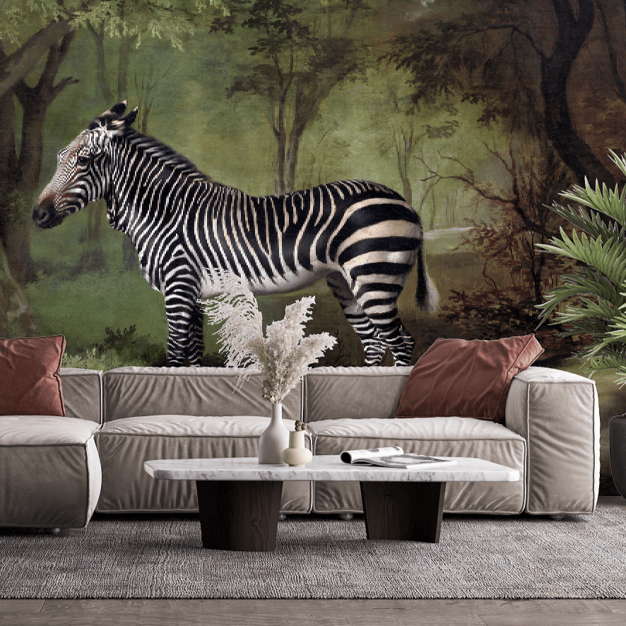 Zebra Mural Wallpaper (SqM)