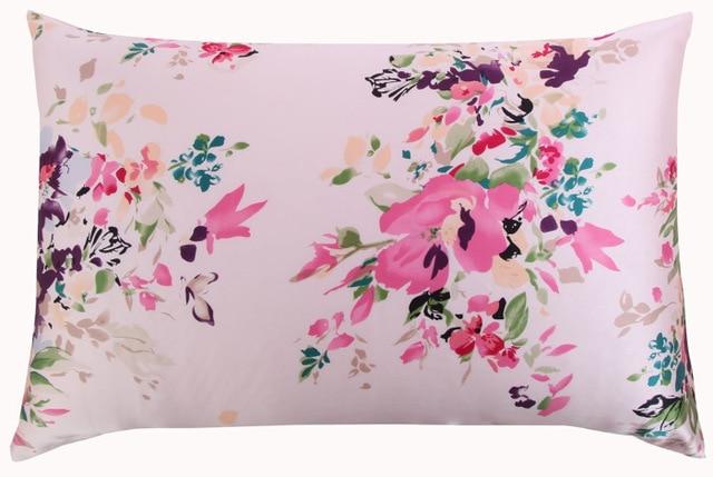 Rose Aquarelle Mulberry Silk Pillowcase