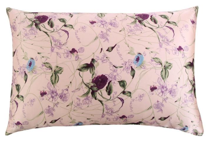 Pink Fresia Mulberry Silk Pillowcase