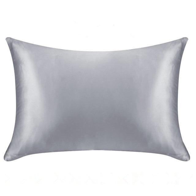 Silver Grey Luxury Mulberry Silk Pillowcase