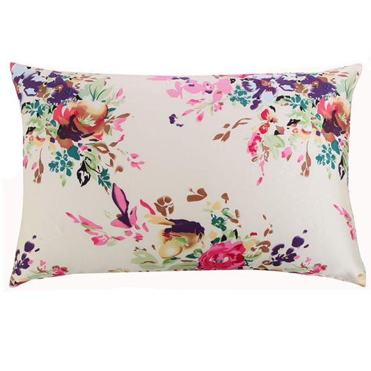 Rose Aquarelle Mulberry Silk Pillowcase