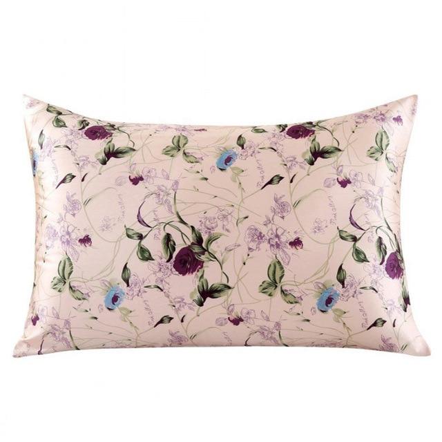 Pink Fresia Mulberry Silk Pillowcase