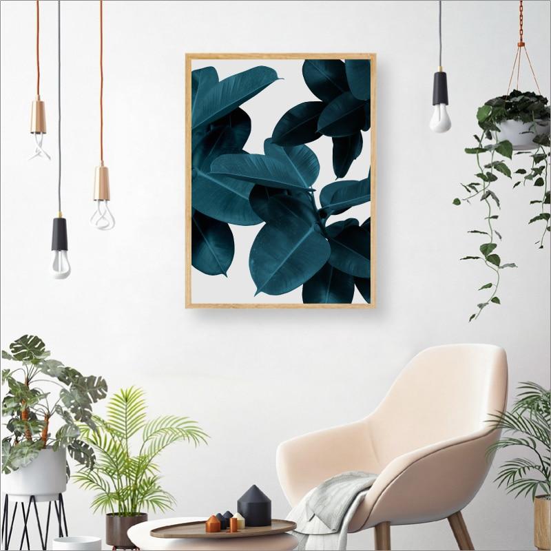 Congruence Ficus & Peony Canvas Print